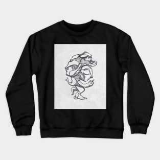 Weird human form illustration Crewneck Sweatshirt